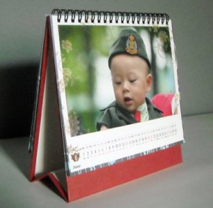 妞妞過生日照片印上臺歷